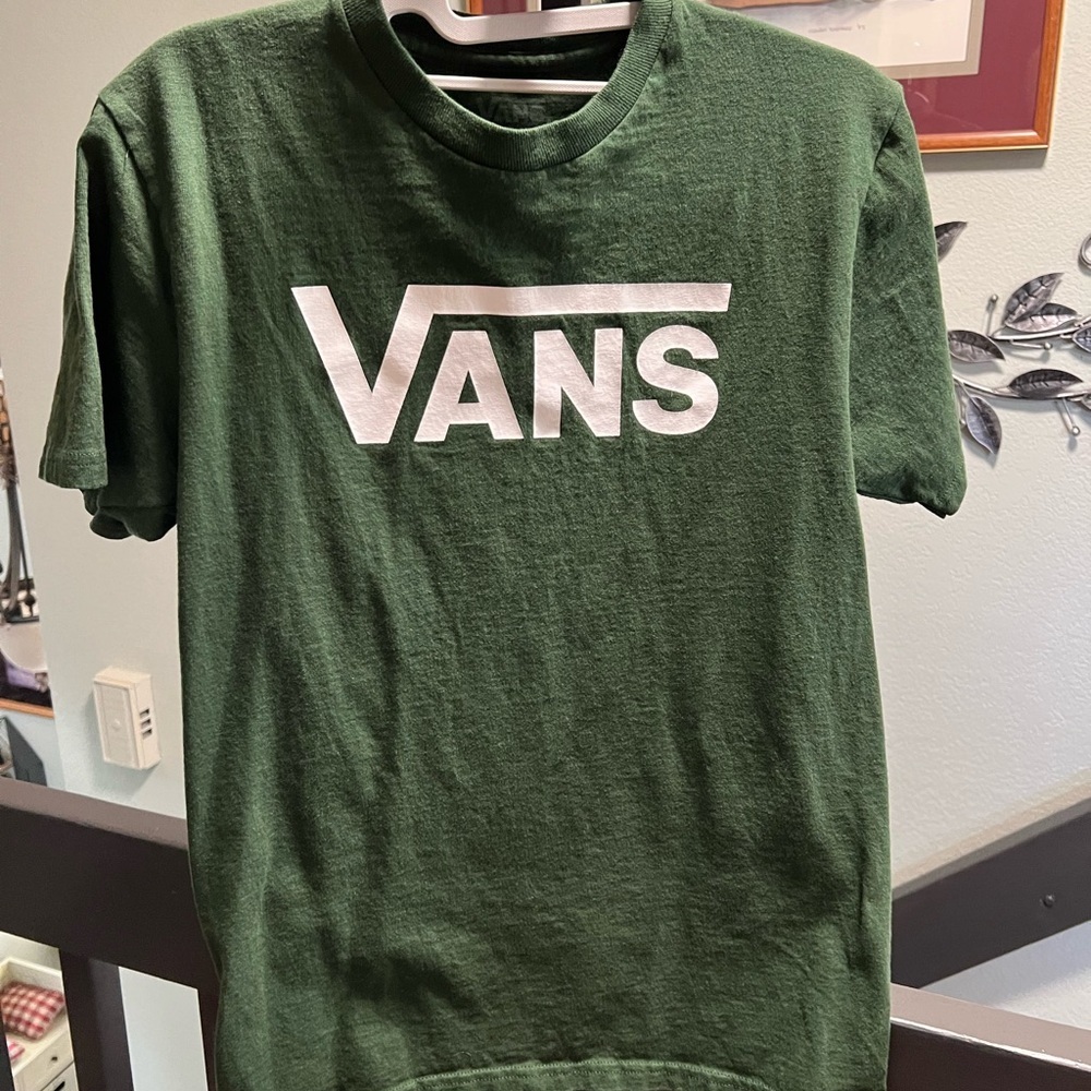 Vans Men's Forest Green Tee Small #124